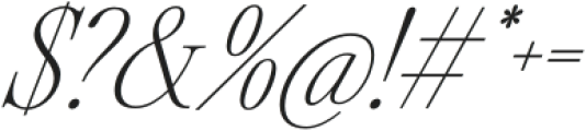 Silver Point Text Italic otf (400) Font OTHER CHARS
