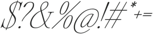 Silver Point Text Thin Italic otf (100) Font OTHER CHARS