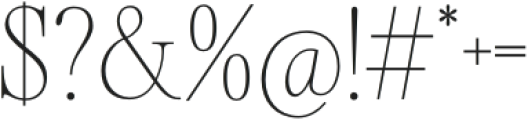 Silver Point Text Thin otf (100) Font OTHER CHARS