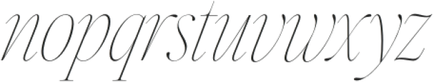Silver Point Thin Italic otf (100) Font LOWERCASE