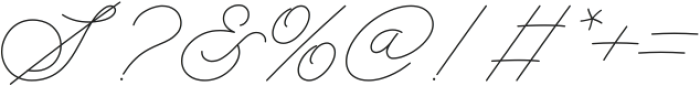 Silver Snowly Signature otf (400) Font OTHER CHARS