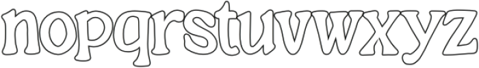 Silver Waltz Bold Outline otf (700) Font LOWERCASE
