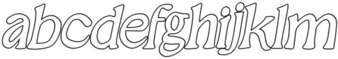Silver Waltz Italic Outline otf (400) FONT