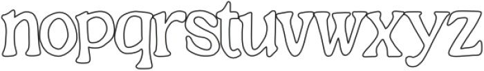 Silver Waltz Smooth Outline otf (400) Font LOWERCASE