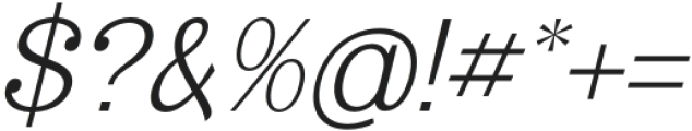 Silvera Peach Italic otf (400) Font OTHER CHARS