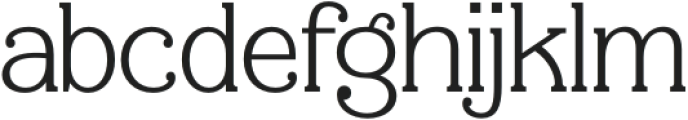 Silvera Peach otf (400) Font LOWERCASE