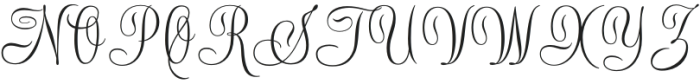 Silverbell Regular otf (400) Font UPPERCASE