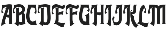 Silverian Regular otf (400) Font UPPERCASE