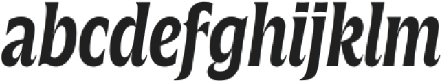 Silverspoon Condensed Bold Italic otf (700) Font LOWERCASE