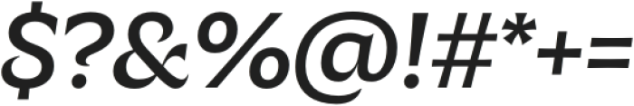 Silverspoon Italic otf (400) Font OTHER CHARS