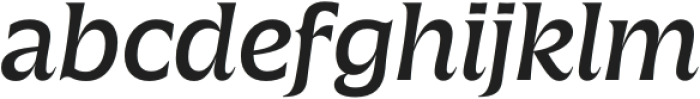 Silverspoon Italic otf (400) Font LOWERCASE