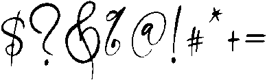 Simphony Regular otf (400) Font OTHER CHARS