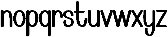 Simple Alphabet Regular otf (400) Font LOWERCASE