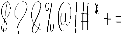 Simple  Autography Regular otf (400) Font OTHER CHARS