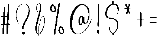 Simple Autography Regular otf (400) Font OTHER CHARS