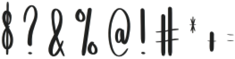 Simple Autography Regular otf (400) Font OTHER CHARS