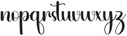 Simple Autography Regular otf (400) Font LOWERCASE