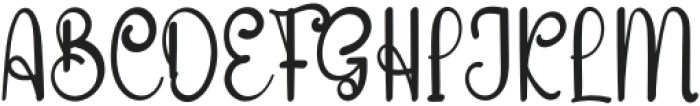 Simple Babyish Regular otf (400) Font UPPERCASE
