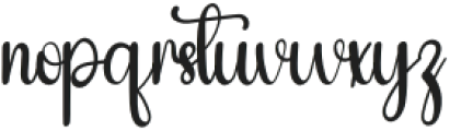 Simple Babyish Regular otf (400) Font LOWERCASE