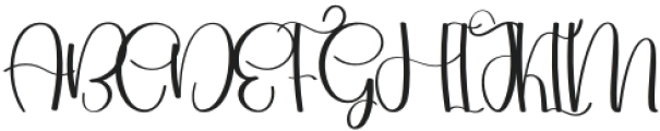 Simple Boho Regular otf (400) Font UPPERCASE