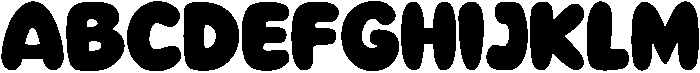 Simple Bubble Regular otf (400) Font UPPERCASE