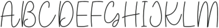 Simple Caligraphy Regular otf (400) Font UPPERCASE