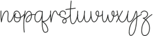 Simple Caligraphy Regular otf (400) Font LOWERCASE