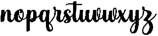 Simple Calligraphy Bold 4 Regular otf (700) Font LOWERCASE