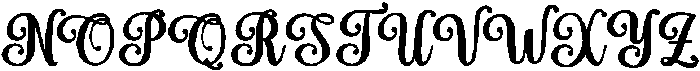 Simple Calligraphy Bold 6 Regular otf (700) Font UPPERCASE