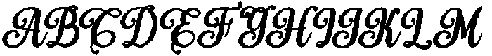 Simple Calligraphy Bold Slant 10 Regular otf (700) Font UPPERCASE
