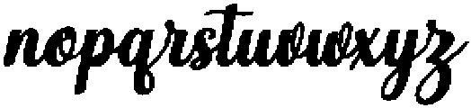 Simple Calligraphy Bold Slant 10 Regular otf (700) Font LOWERCASE