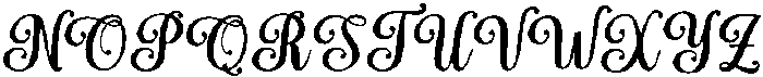 Simple Calligraphy Bold Slant 4 Regular otf (700) Font UPPERCASE