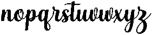 Simple Calligraphy Bold Slant 4 Regular otf (700) Font LOWERCASE