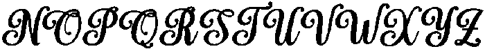 Simple Calligraphy Bold Slant 8 Regular otf (700) Font UPPERCASE
