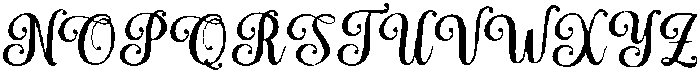 Simple Calligraphy Bold Slant Regular otf (700) Font UPPERCASE
