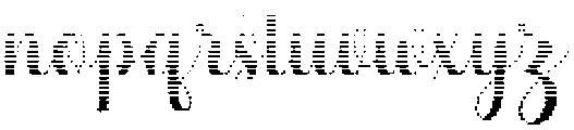 Simple Calligraphy Hatching Regular otf (400) Font LOWERCASE