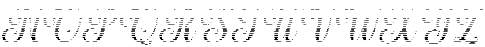 Simple Calligraphy Hatching Slant 10 Regular otf (400) Font UPPERCASE
