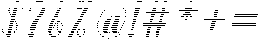Simple Calligraphy Hatching Slant 12 Regular otf (400) Font OTHER CHARS