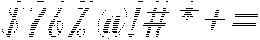 Simple Calligraphy Hatching Slant 14 Regular otf (400) Font OTHER CHARS