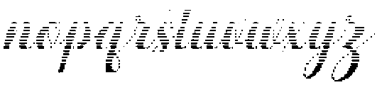 Simple Calligraphy Hatching Slant 14 Regular otf (400) Font LOWERCASE