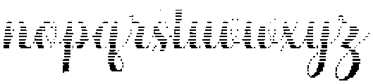 Simple Calligraphy Hatching Slant 2 Regular otf (400) Font LOWERCASE