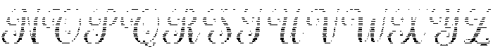 Simple Calligraphy Hatching Slant 4 Regular otf (400) Font UPPERCASE