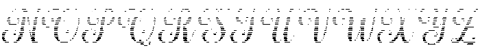 Simple Calligraphy Hatching Slant 6 Regular otf (400) Font UPPERCASE