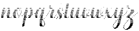 Simple Calligraphy Hatching Slant 8 Regular otf (400) Font LOWERCASE