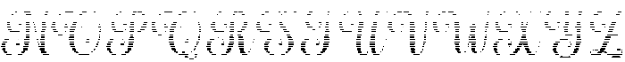 Simple Calligraphy Hatching Slant Regular otf (400) Font UPPERCASE