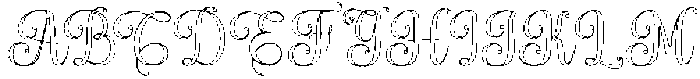 Simple Calligraphy Outline Regular otf (400) Font