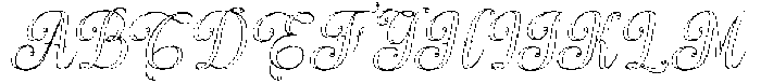 Simple Calligraphy Outline Slant 10 Regular otf (400) Font