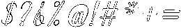 Simple Calligraphy Outline Slant 14 Regular otf (400) Font OTHER CHARS
