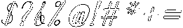 Simple Calligraphy Outline Slant 16 Regular otf (400) Font OTHER CHARS