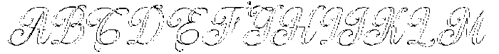 Simple Calligraphy Outline Slant 16 Regular otf (400) Font